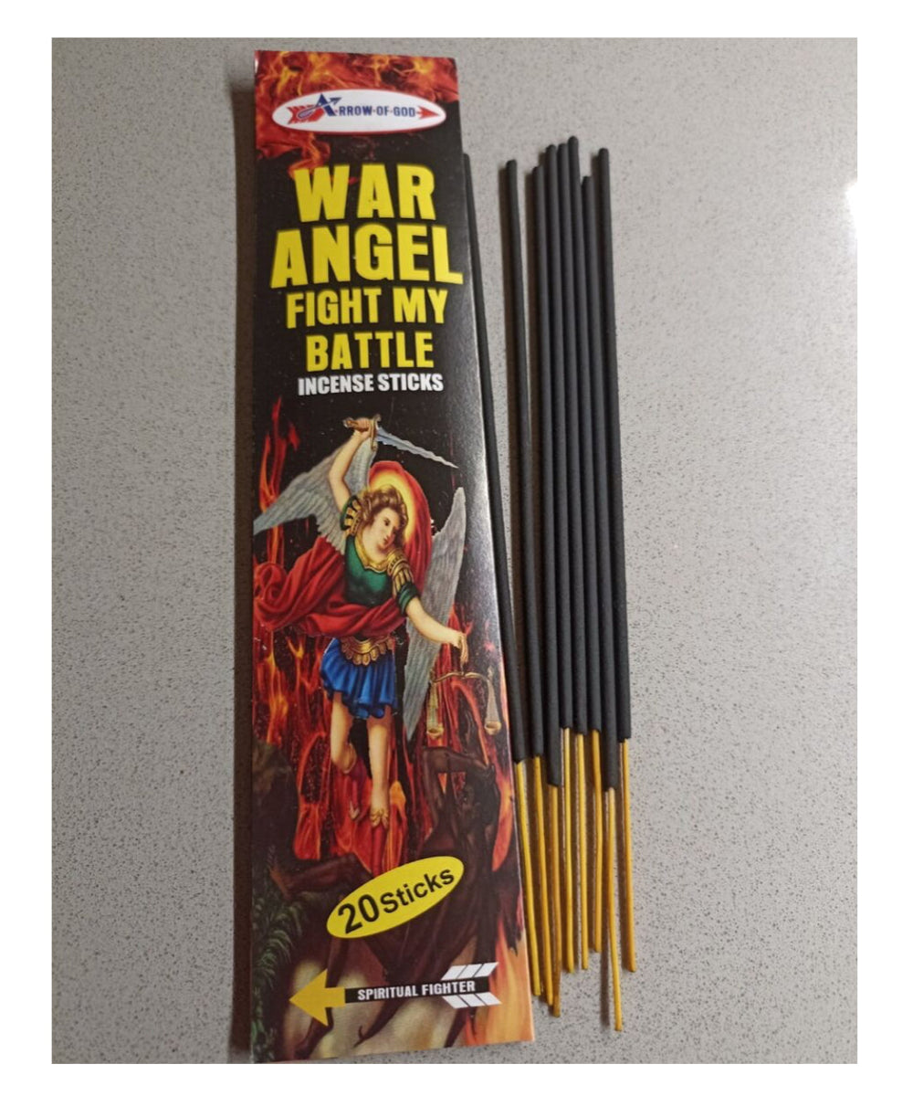 WAR ANGEL FIGHT MY BATTLE Incense Sticks - 20 sticks