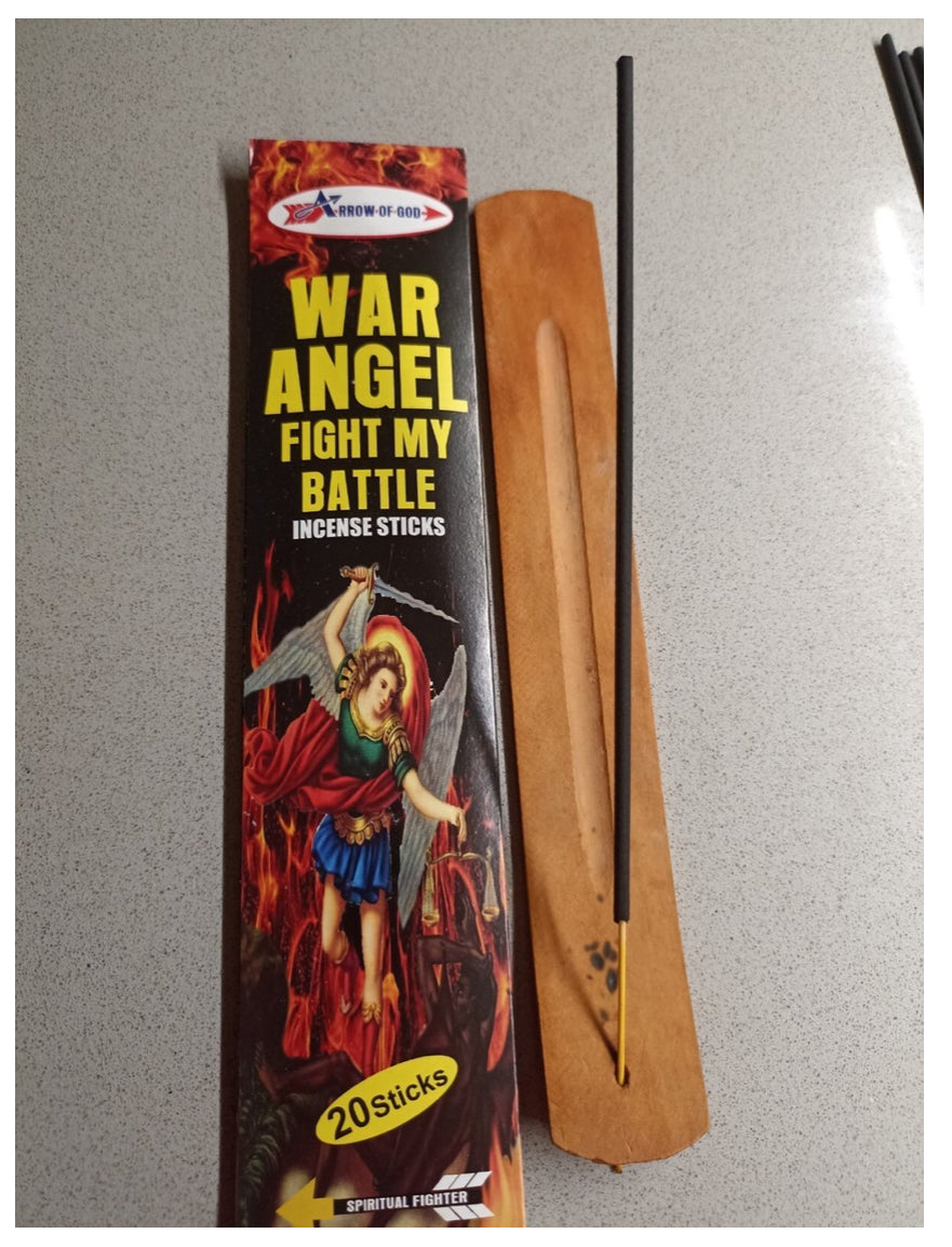 WAR ANGEL FIGHT MY BATTLE Incense Sticks - 20 sticks