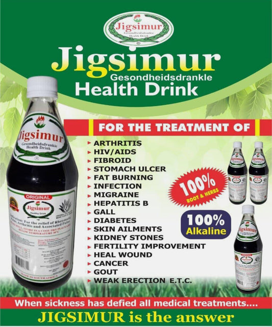 JIGSIMUR BITTER HEALTH DRINK  750ML  UK Stock. We Are One Of The Ambassadors.